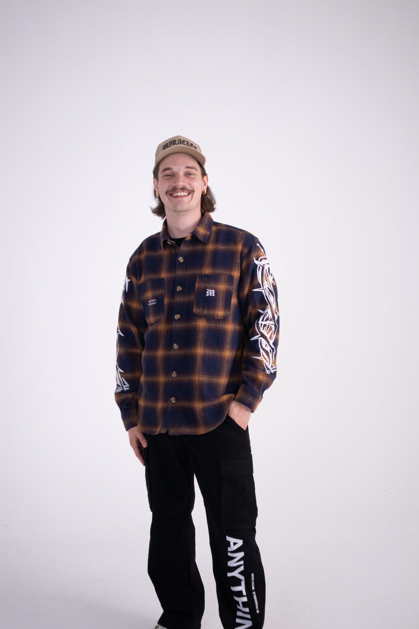 Miracles Thornes Cropped Flannel