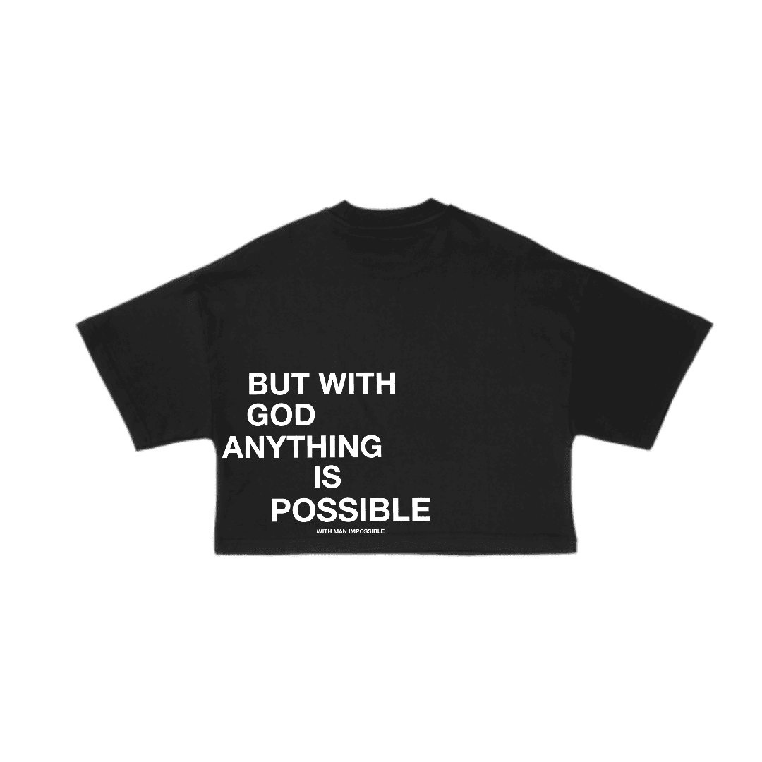 Impossible God Cropped Tshirt