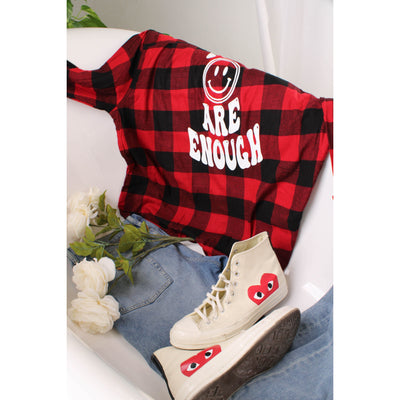 "You Are Enough" Miracles Flannel