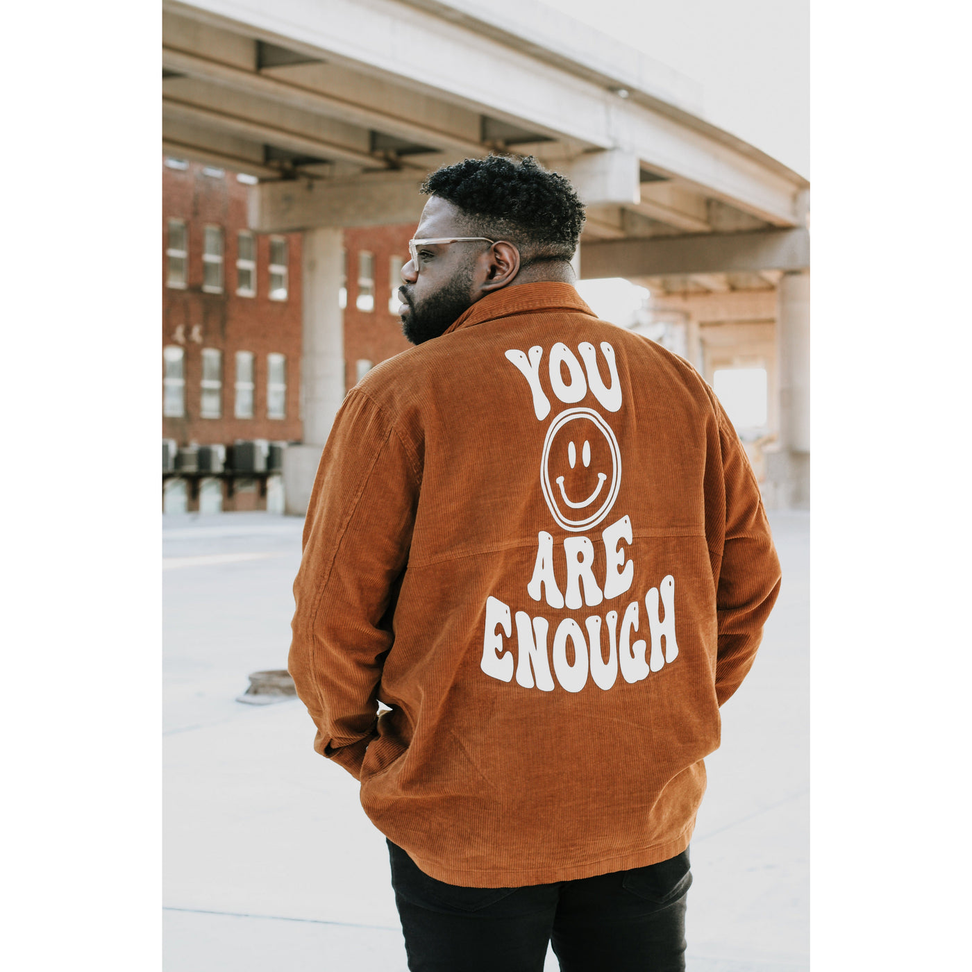 "You Are Enough" Miracles Corduroy Jacket